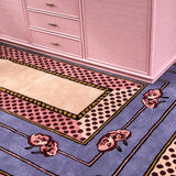 Lilac flower rug