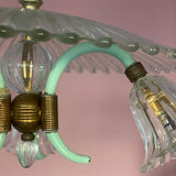 Barovier & Toso mint green and Murano glass pendant C.1950