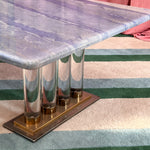 marble and lucite table