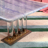marble and lucite table