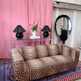 Roberto Cavalli 1980s Leopard print 3 seater sofa