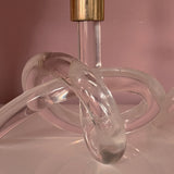 Dorothy Thorpe pretzel lucite candle holders ~ pair