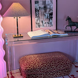 Italian 1970s large lucite console table