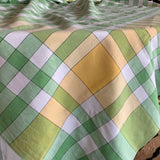 Green Italian cotton tablecloth