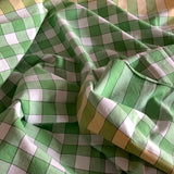 Green Italian cotton tablecloth