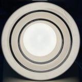 Large Italian ceramic plate pendant / wall light