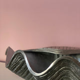 Large aluminium clam ice bucket