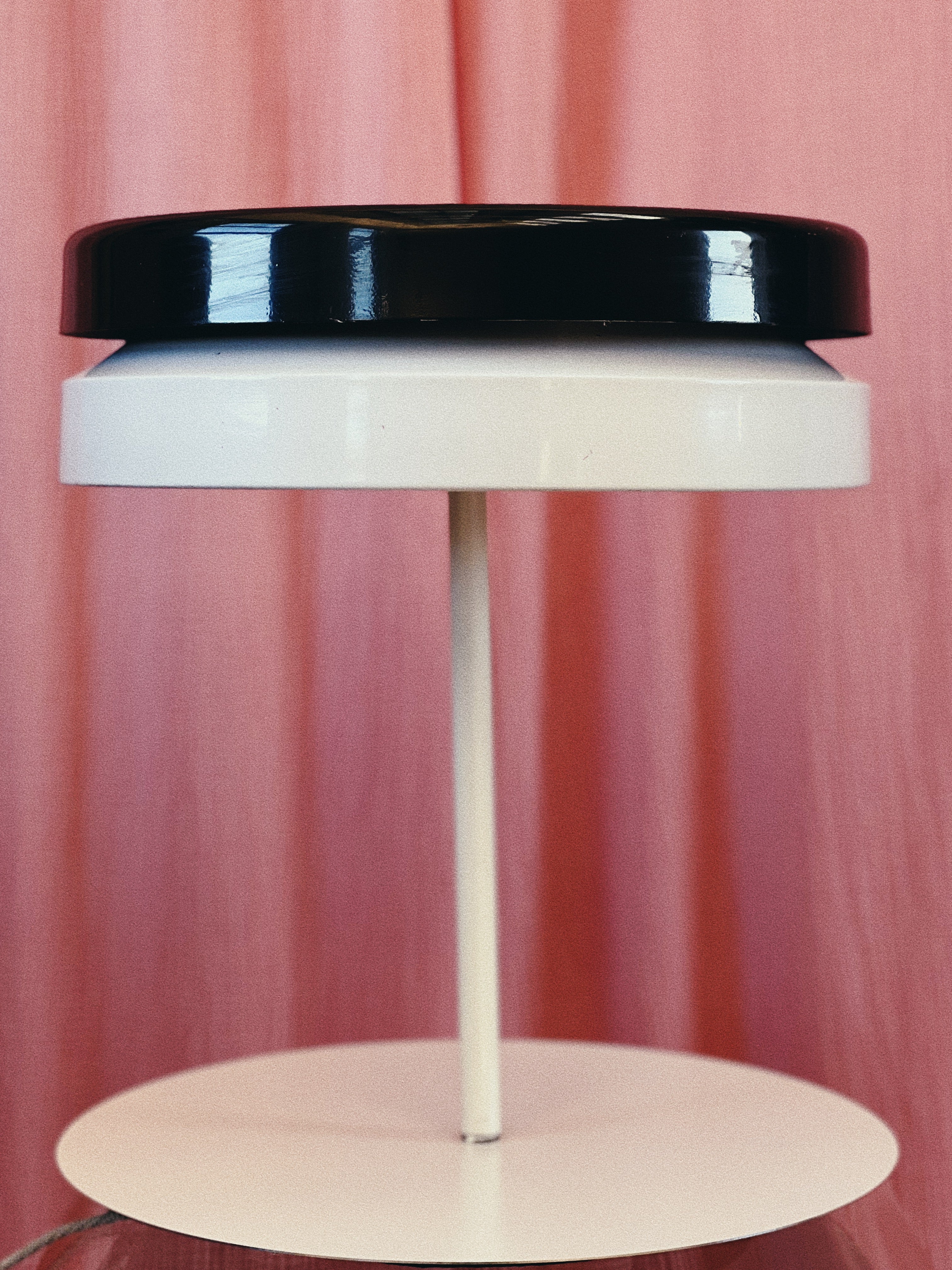 monochrome vintage lamp