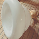 vintage milk glass pendant 