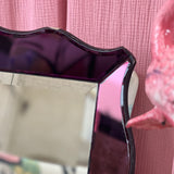Italian Art Deco purple mirror