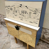Italian 1950s gold drinks bar