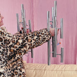 Gaetano SCIOLARI chrome 6 arm wall lights