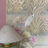 1970s Herron painting on silk ~ signed