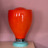 Carlo Nason large orange Murano glass lamp C.1970