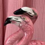 1970s flamingo ceramic statue