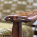 Sergio Rodrigues Brazilian rosewood armchairs  1970s Pierre Frey