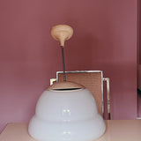white murano lamp