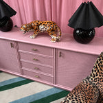 pink bamboo sideboard