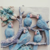1980s American blue bird wood wall art