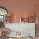 Italian faux bamboo white sideboard C.1980