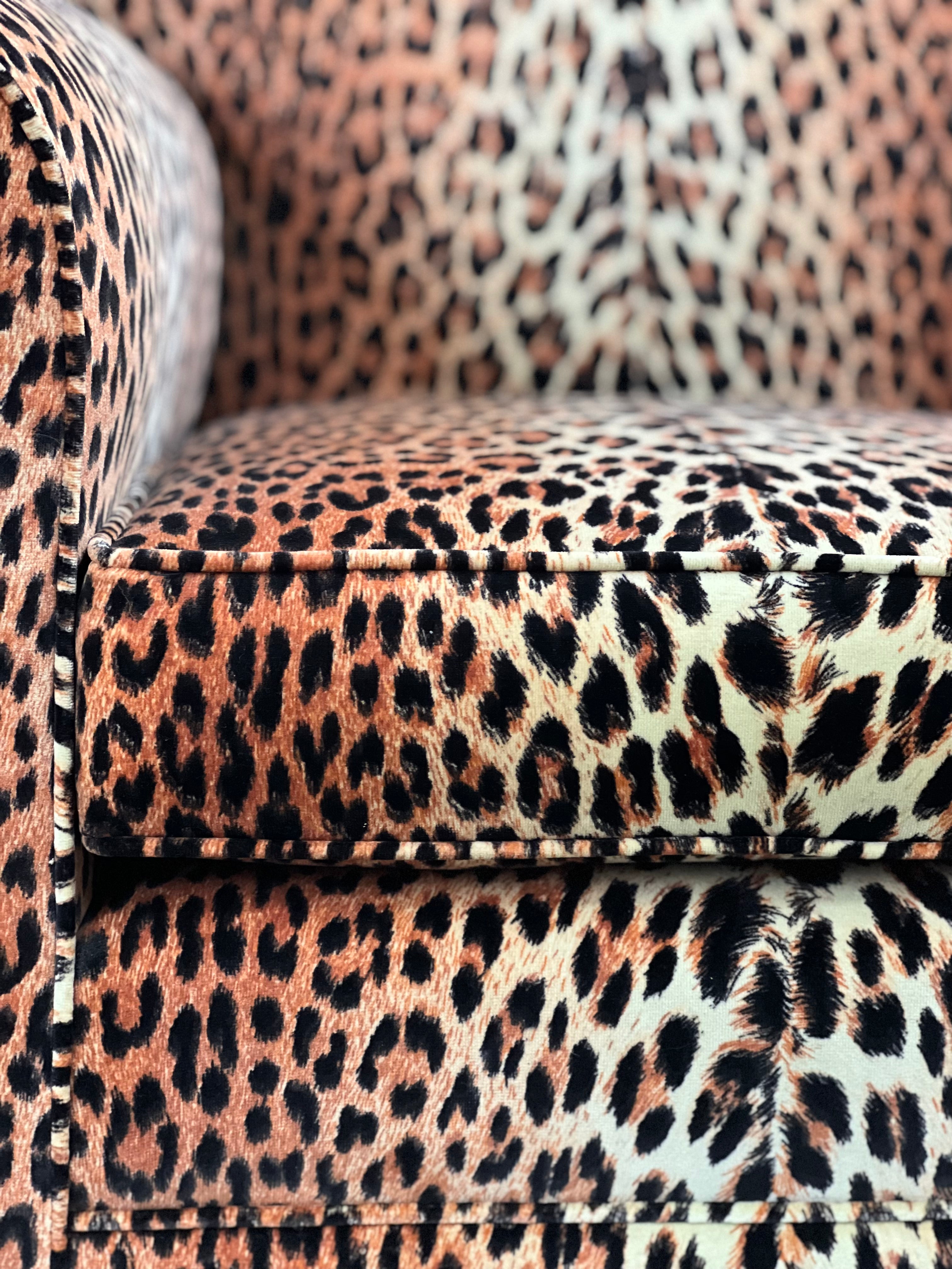 animal print armchair