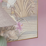 1970s Herron painting on silk ~ signed