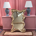 vintage gold ribbon mirror