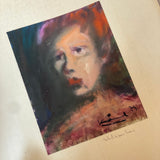 Framed oil on paper by Karahasanovic C.1974