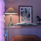 Italian 1970s large lucite console table