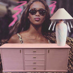 pink vintage sideboard