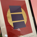 Original YSL print ~ gold leaf