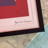 Original YSL print ~ gold leaf