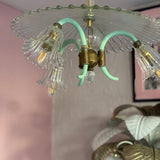 Barovier & Toso mint green and Murano glass pendant C.1950