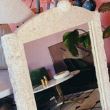 Tessellated stone mirror ~ American 1980s