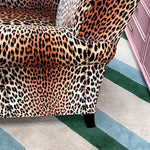 90s leopard print chair