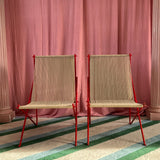 Poul Kjaerholm ‘Holscher’ red chair C.1952