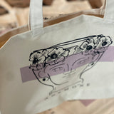 ANEMONE Moro canvas tote bag.