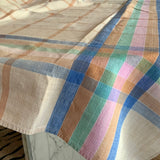 Italian cotton tablecloth - peach